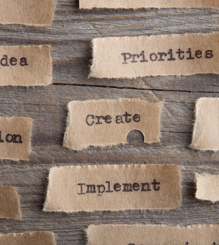 Create - word on a piece of paper close up, business creative motivation concept